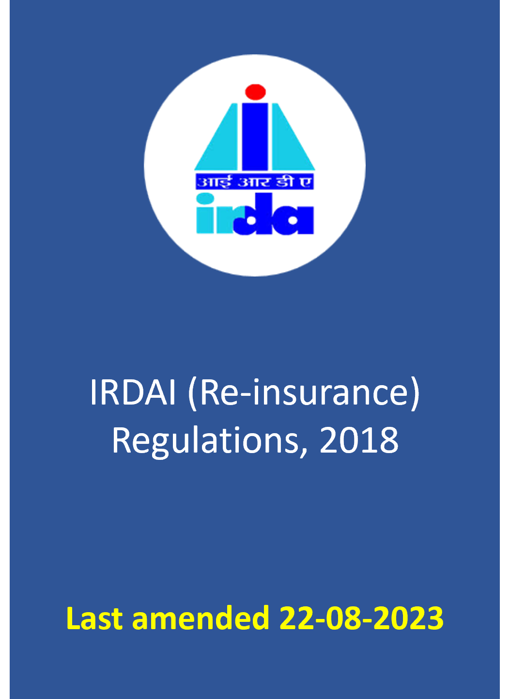 IRDAI (Re-insurance) Regulations, 2018